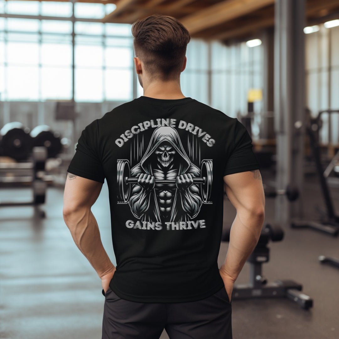 Discipline Drives Gains Thrive Tee - Premium T - Shirt - Discipline Directive Co.