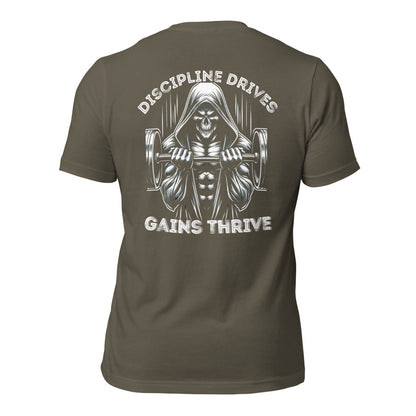 Discipline Drives Gains Thrive Tee - Premium T - Shirt - Discipline Directive Co.