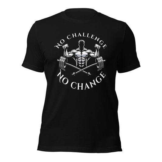 No Challenge No Change Tee - Chest Print - Premium T - Shirt - Discipline Directive Co.