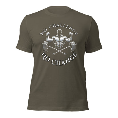 No Challenge No Change Tee - Chest Print - Premium T - Shirt - Discipline Directive Co.