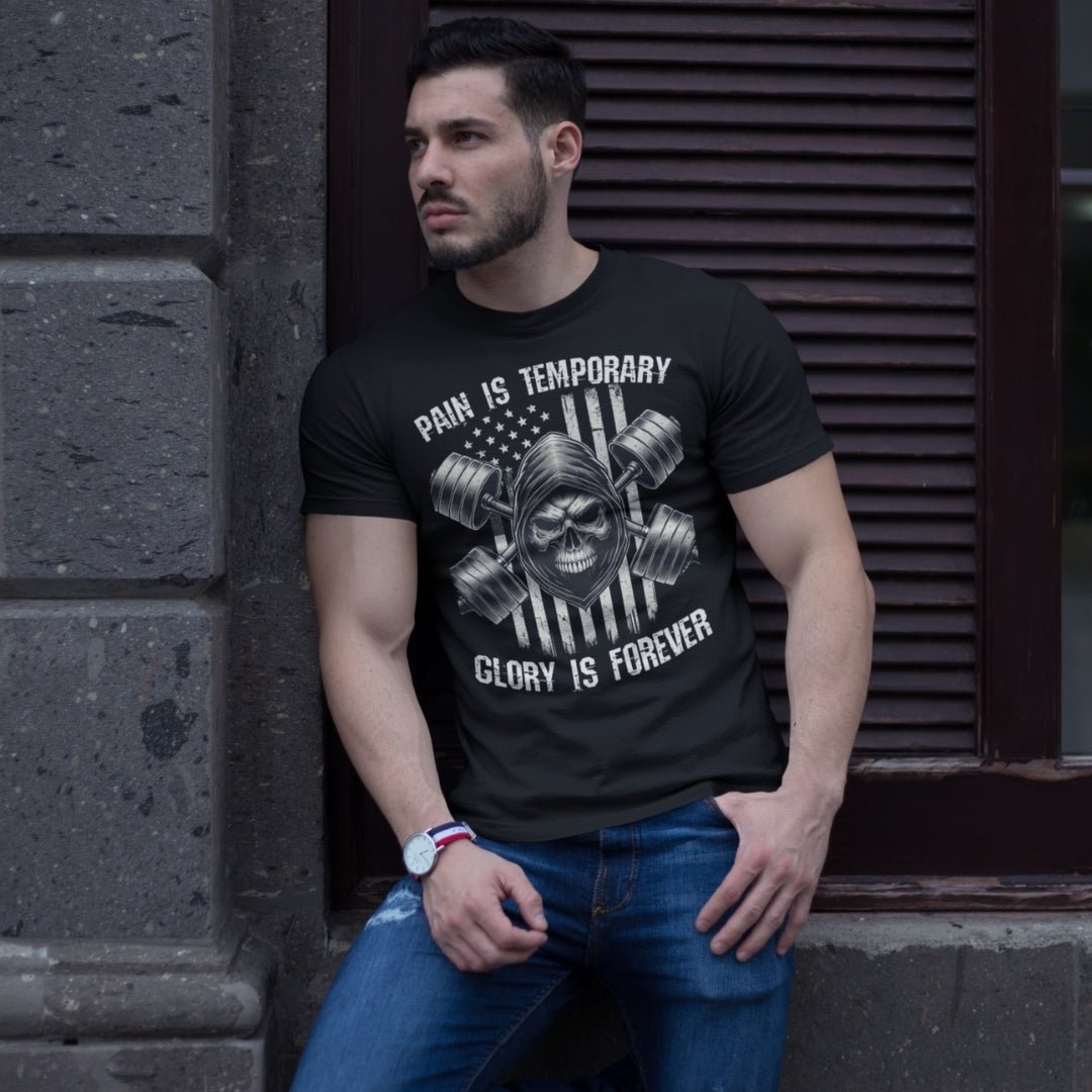 Pain is Temporary Tee - Chest Print - Premium T - Shirt - Discipline Directive Co.