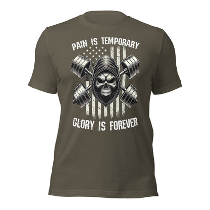 Pain is Temporary Tee - Chest Print - Premium T - Shirt - Discipline Directive Co.