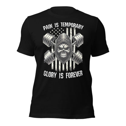 Pain is Temporary Tee - Chest Print - Premium T - Shirt - Discipline Directive Co.