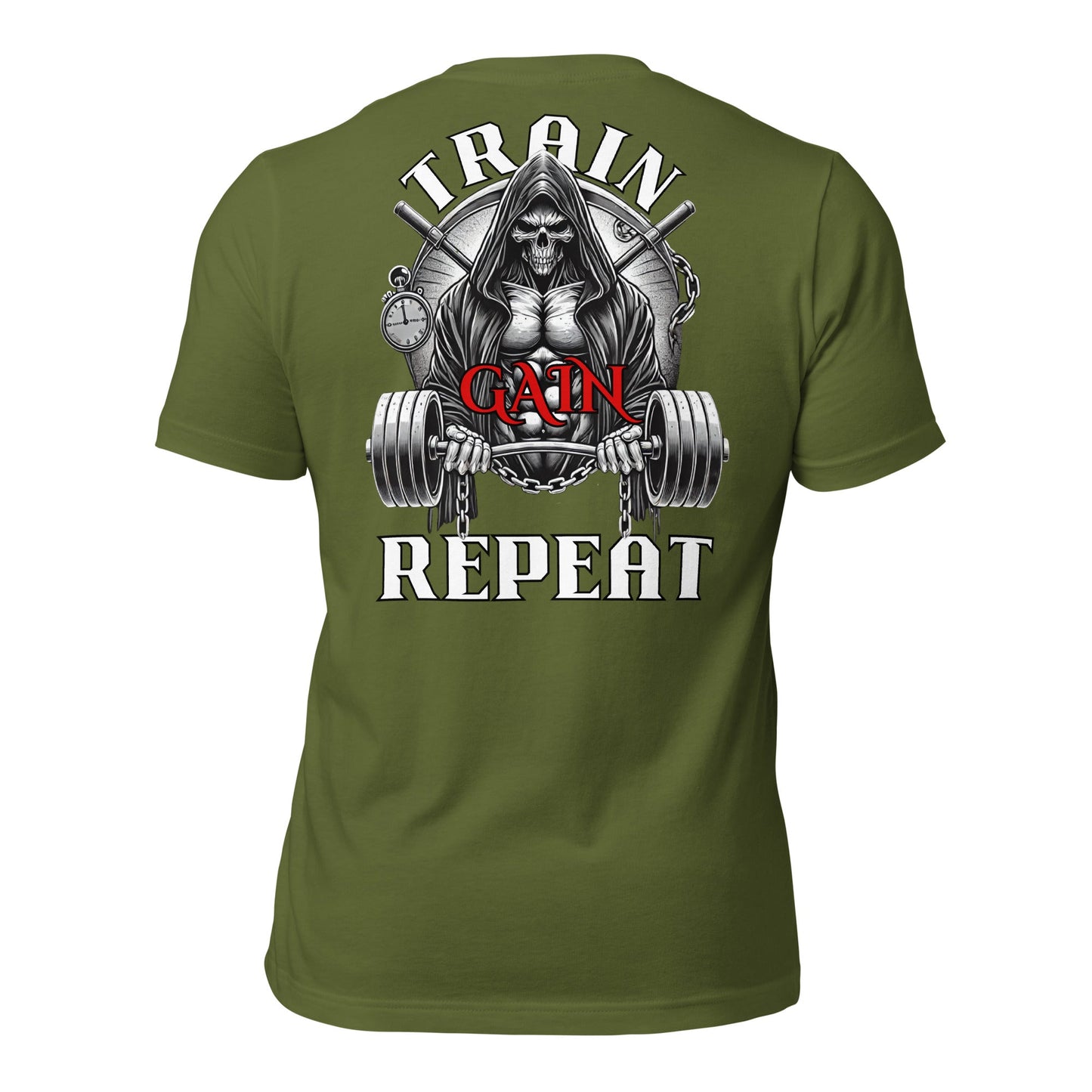 Train, Gain, Repeat Graphic Tee - Premium T - Shirt - Discipline Directive Co.